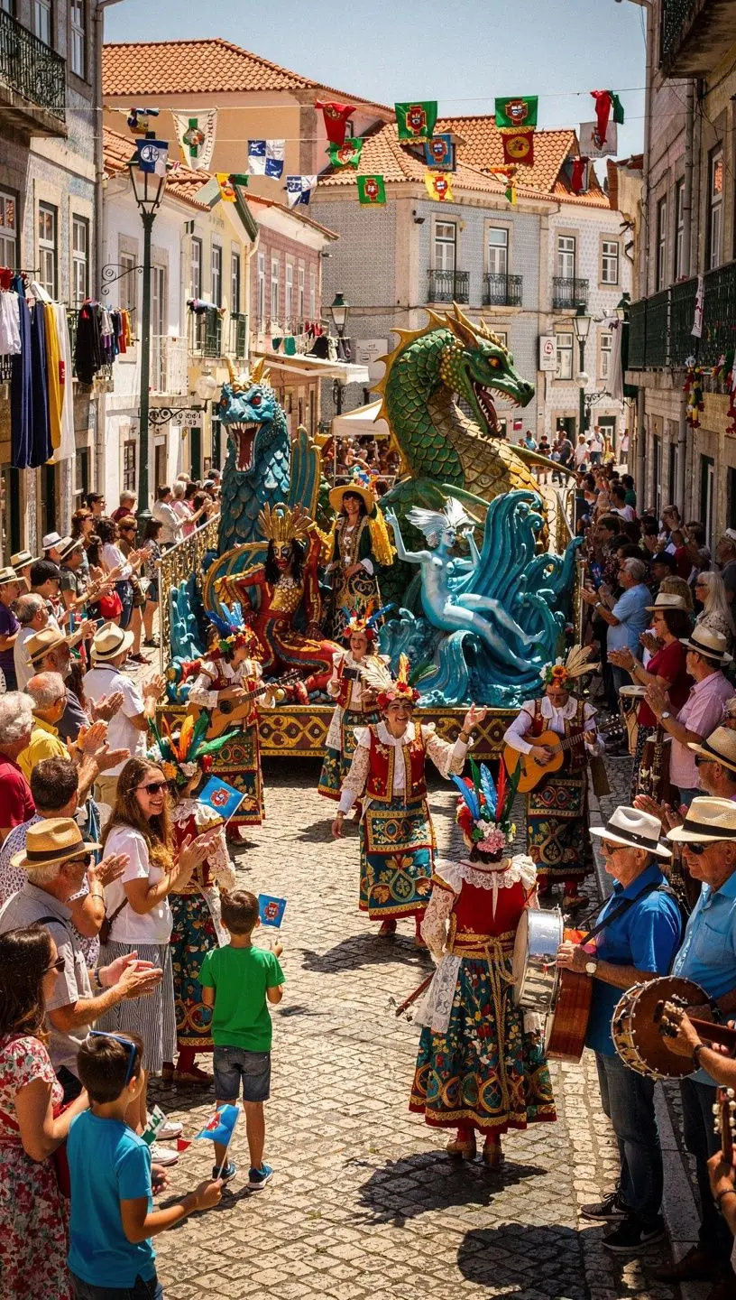 Logística de montagem de festivais culturais tradicionais.