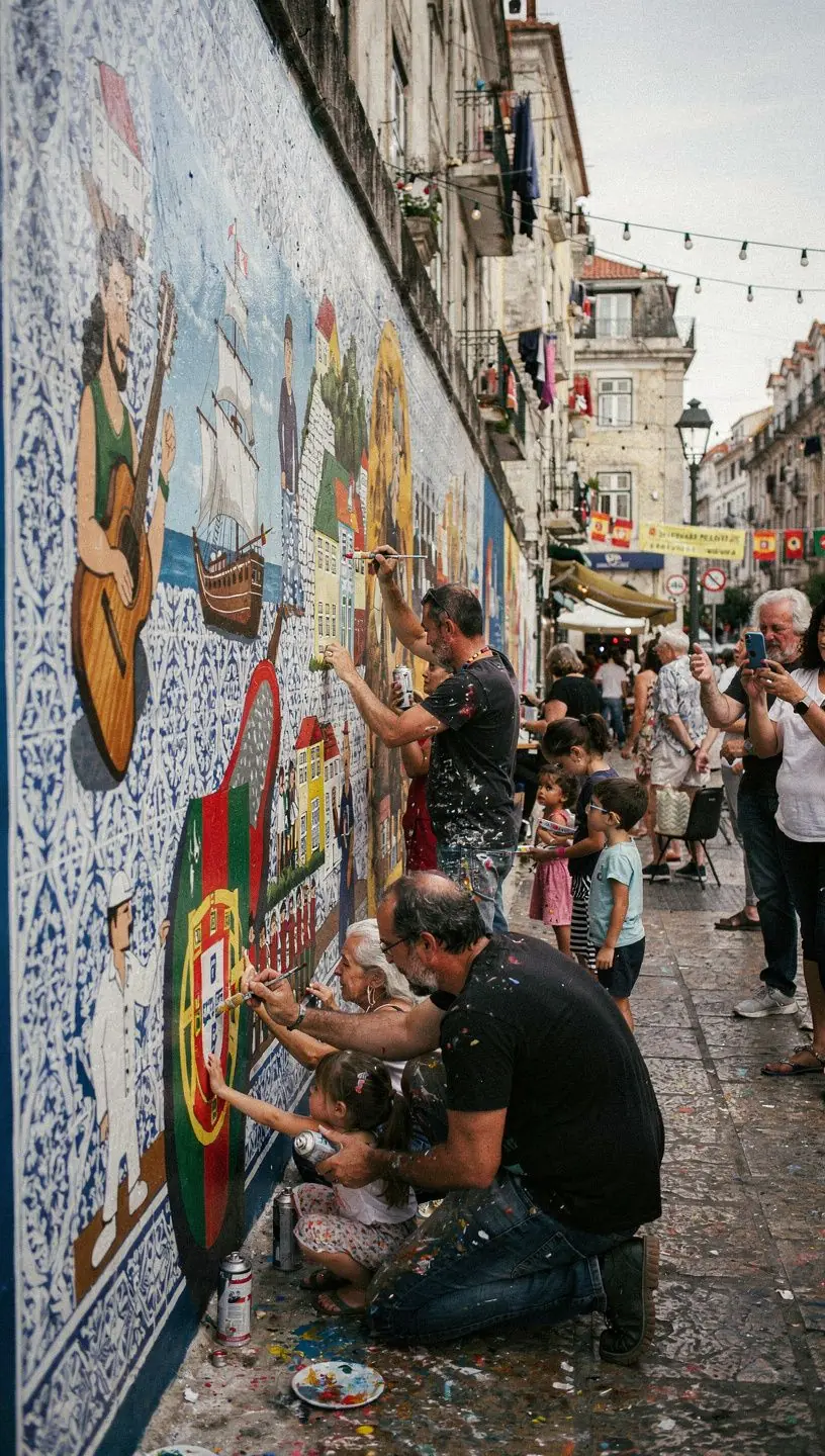 Festival cultural promovendo herança e identidade local.