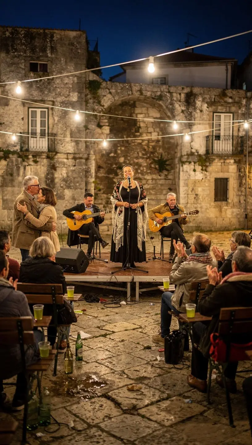 Jovens participando de festivais culturais tradicionais.